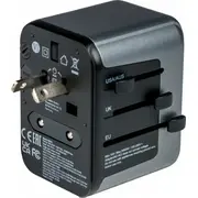 Verbatim Uni.travel Adapt.uta-03 Usb-C 30W 2Xusb-C 2Xusb-A  49545 kabelis vads