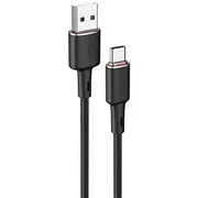 Acefast Usb-A - Usb-C Cable 1.2 m Black 6974316280767  87627 87627-Uniw C2-04-A-C black Usb kabelis