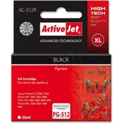 Activejet Ac-512R Ink cartridge Replacement for Canon Pg-512 Premium 18 ml black  5901452157937 Ac 512R 0001-00013-91104 Ac512R Expacjaca0112 kārtridžs
