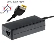 Akyga  Ak-Nd-24 20V 3 25A 65W square yellow Ak Nd 24 portatīvo datoru lādētājs