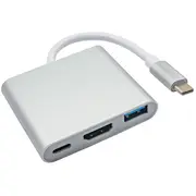 Akyga Hub Usb type-C Ak-Ad-57 A F / type-c Hdmi 15 cm  Ak Ad 57