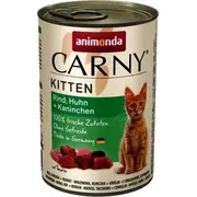 Animonda Carny Kitten smak wolowina  kurczak i krolik 400G Dlzanmkmk0123 4017721839723 Joinedit43635641 kaķu barība