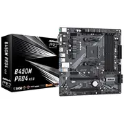 Asrock B450M Pro4 R2.0 Motherboard  Micro-Atx Amd Am4-Socket 90 Mxbeg0 A0Uayz B450Mpro4R2.0 pamatplate mātesplate