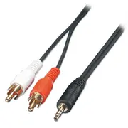 Audiokabel Stereo Rca 3 5Mm/2M  2Xrca/3 5Mm m/m vergoldet 35681 kabelis video audio