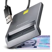 Axagon Cre-Sm3T Usb Smart card Flatreader  8595247908278 karšu lasītājs