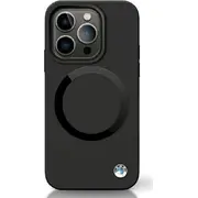 Bmw Bmhmp14Ssilbk2 iPhone 14 6.1 czarnyblack Signature Liquid Silicone Magsafe  152414-Uniw 3666339124045 Bmw000656-0 Bmw491 maciņš apvalks mobilajam telefonam
