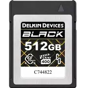 Delkin Cfexpress 4.0 Black  Type B R3600/W3200 Vpg400 512Gb Dcb4Bv4512 814373025597 Joinedit71098784