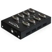 Delock 61860 Adapter Box Usb 2.0 zu 8X Seriell 8-Port Industrie Rs  kabelis