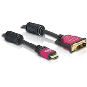 Delock 84344 Kabel High Speed Hdmi auf Dvi 181 Stecker Dvi-D 5M black  kabelis video audio