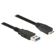 Delock 85071 Usb cable 0.5 m 3.2 Gen 1 3.1 A Micro-Usb B Black  kabelis