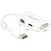 Delock Adapter Displayport 1.1 male  Vga / Hdmi Dvi female Passive white 62655 karte