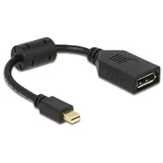 Delock Adapter mini Displayport 1.2 male  female 4K black 65554 karte