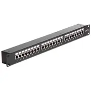 Delock patch panel with couplers - 1U 19  43295