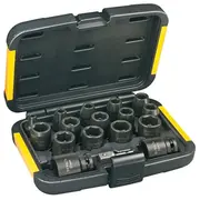 Dewalt Impact socket set 1/2 6-27Mm 17 pcs Dt7506-Qz  Dt7506 Qz