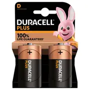 Duracell  Plus Mn1300 D Alkaline 2 pcs 5000394141988 819