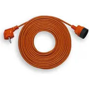 Elgotech Przedluzacz ogrodowy Omy 1 gniazdo b/u pomaranczowy 15M Pk-1015 5902694551156  Joinedit15760834