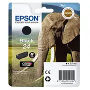 Epson T2421 Elefant Tinte Single Pack black  C13T24214012 kārtridžs