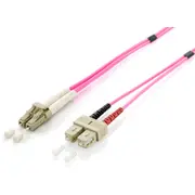equip 255531 Lwl Patchkabel Hf Lc/Sc 50/125Μ duplex Om4 1.00M violett  kabelis vads
