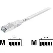 equip 605616 Patchkabel Rj45-Stecker auf S/Ftp Cat.6A 10.00M white  kabelis vads