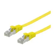Equip Patchkabel Cat6A  U/Ftp 2Xrj45 10.00M gelb Flach Lszh 607666 tīkla kabelis