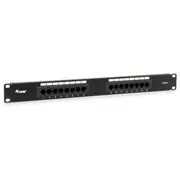 Equip Patchpanel 16X Rj45 Cat5E 19 1He ungeschirmt schwarz  235317