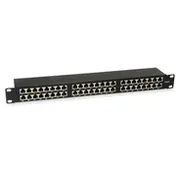 Equip Patchpanel 48X Rj45 Cat6  19 1He schwarz 326449