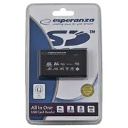 Esperanza Card Reader All in One Ea119 Usb 2.0  karšu lasītājs