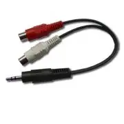 Gembird audio cable stereo minijack - 2X Rca Cinch F 0 2M  Cca 406 Cca406 kabelis vads