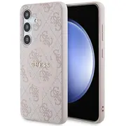 Guess Guhms24Sg4Gfrp S24 S921 różowypink hardcase 4G Collection Leather Metal Logo Magsafe  3666339241513 Gsm180549 maciņš apvalks mobilajam telefonam