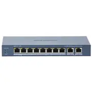 Hikvision Ds-3E0310Hp-EC network switch Unmanaged Fast Ethernet 10/100 Power over Poe Blue  6936422129743 komutators
