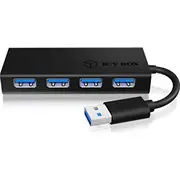 Icy Box 4X Usb-A 3.0 Ib-Ac6104-B  Ib Ac6104 B 70408 Usb centrmezgli