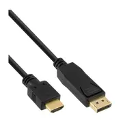 Inline 30Er Bulk-Pack Displayport zu Hdmi Konverter Kabel - schwarz 2M B-17182 4043718253562  B 17182 kabelis video audio