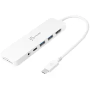 j5create Jcd373-N Usb-C Registered  Lightweight Multi Adapter Jcd373 N aksesuārs portatīvajiem datoriem