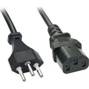 Kabel zasilajacy Lindy Iec-Netzkabel Schweiz Iec320 C13 0.7M 30425 4002888304252  Joinedit26079556