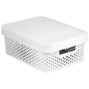 Kaste caurumota ar vaku Infinity Recycled 11L 36X27X14Cm balta 3253924753089  229167 Crv229167