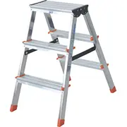 Krause Dopplo double-sided step ladder silver  120397 Ke120397