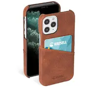 Krusell Sunne Cardcover Apple iPhone 12 mini vintage cognac 62154 7394090621546  maciņš apvalks mobilajam telefonam