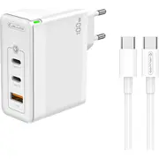Ladowarka Jellico Sieciowa Gan 100W 1X Qc3.0 Usb  2X Pd Usb-C C118 Kabel - biale 6974929204532 Joinedit63581478