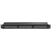 Lindy Cat6  Patchpanel 24P Stp 1He Schwarz 25990