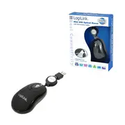 Logilink - Mini mouse Usb with retractable cable  Id0016 Datora pele