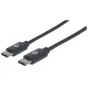 Manhattan Usb 2.0 Typ C-Kabel C-Stecker/C-Stecker 0 5M schw  354868 kabelis vads