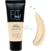 Maybelline  Fit Me Matte Poreless Liquid Foundation 100 Warm Ivory 30 ml For Women 13076234 3600531524906 Joinedit50733931