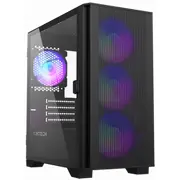 Montech Air 100 Argb  Micro-Atx Tempered Glass - schwarz Bk 8114712 Air100ArgbB Air100Argbb Datora korpuss