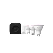 Philips Hue Starter set 3 Gu10 bulbs  dimmer switch Bridge Pro Zigbee Wi-Fi Bluetooth 8720169374546 929003666513