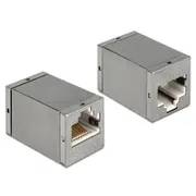 Rj45 Adapter Delock - Bu/Bu Cat6 geschirmt kompak  86250