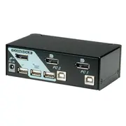 Roline Displayport Usb 2.0 Kvm Switch  1 User - 2 Pc 14.01.3327 7611990189083