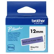 Schriftband Brother 12Mmx4M schwarz/lila Btag-F31  Btagf31