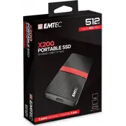 Ssd  1Tb Emtec 3.1 Gen2 X200 Portable 4K retail Ecssd1Tx200 30564 Ārējais cietais disks