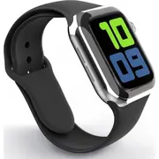 Swissten Silikona Siksniņa priekš Apple Watch 1/2/3/4/5/6/Se / 42 mm 44 Melna  46000111