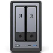 Ugreen Nasync Dxp2800 2-Bay Nas 0/2 Sata  M.2 Ssd 1X 2.5Gbe 8Gb Ram 6941876223695 25369